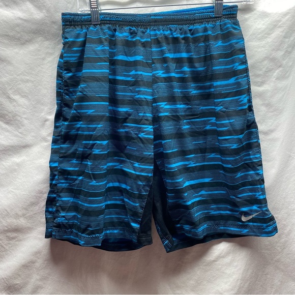 NIKE Dri-Fit Men’s Running Shorts w/ Liner sz M Blue 8” - Picture 1 of 4